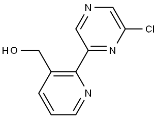 6-Chloro-2-(3'-hydroxymethyl-2'-pyridyl)pyrazine Struktur