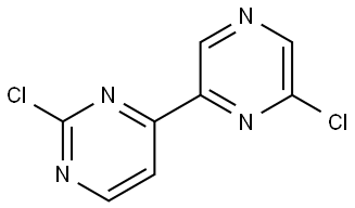 2,6'-Dichloro-4-(2'-pyrazinyl)pyrimidine Struktur