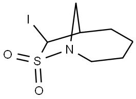 7-IODO-8-THIA-1-AZABICYCLO[4.2.1]NONANE 8,8-DIOXIDE Struktur