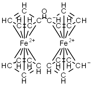 Dinuclear ferrocene Struktur