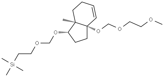 [2-[([(1S,3AS,7AR)-3A-[(2-METHOXYETHOXY)METHOXY]-7A-METHYL-2,3,3A,6,7,7A-HEXAHYDRO-1H-INDEN-1-YL]OXY)METHOXY]ETHYL](TRIMETHYL)SILANE Struktur