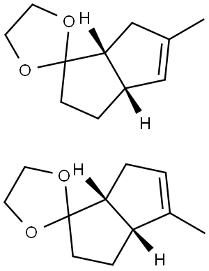 (3A'R,6A'R)-4'-METHYL-3',3A',6',6A'-TETRAHYDRO-2'H-SPIRO[[1,3]DIOXOLANE-2,1'-PENTALENE] COMPOUND WITH (3A'S,6A'R)-5'-METHYL-3',3A',6',6A'-TETRAHYDRO-2'H-SPIRO[[1,3]DIOXOLANE-2,1'-PENTALENE] Struktur