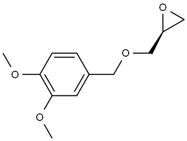 (2S)-2-{[(3,4-DIMETHOXYBENZYL)OXY]METHYL}OXIRANE Struktur