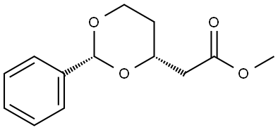 METHYL [(2R,4R)-2-PHENYL-1,3-DIOXAN-4-YL]ACETATE Struktur