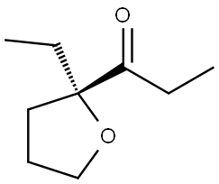 1-[(2S)-2-ETHYLTETRAHYDRO-2-FURANYL]-1-PROPANONE Struktur