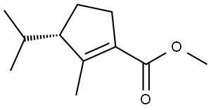 METHYL (3S)-3-ISOPROPYL-2-METHYL-1-CYCLOPENTENE-1-CARBOXYLATE Struktur