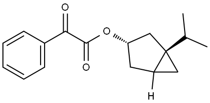 (1S,3S)-1-ISOPROPYLBICYCLO[3.1.0]HEX-3-YL OXO(PHENYL)ACETATE Struktur