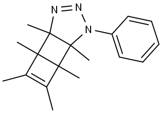 1,2,3,4,5,6-HEXAMETHYL-9-PHENYL-7,8,9-TRIAZATRICYCLO[4.3.0.0(2,5)]NONA-3,7-DIENE Struktur