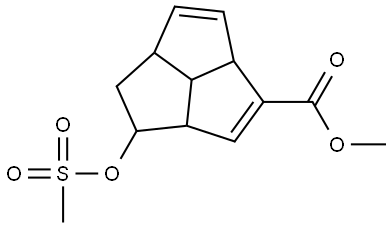 METHYL 3-[(METHYLSULFONYL)OXY]-2A,3,4,4A,6A,6B-HEXAHYDROCYCLOPENTA[CD]PENTALENE-1-CARBOXYLATE Struktur