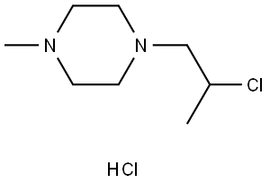 1-(2-chloropropyl)-4-methylpiperazine hydrochloride Struktur