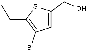 (4-bromo-5-ethylthiophen-2-yl)methanol Struktur