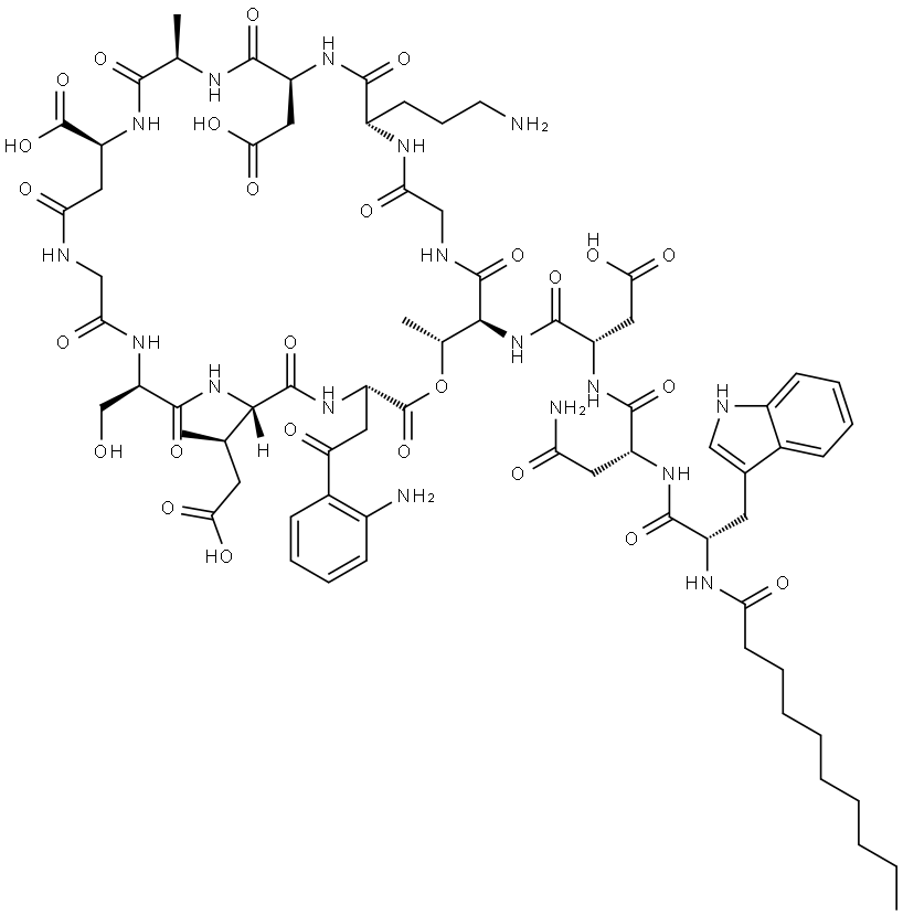 9-L-β-Aspartic acid-daptoMycin