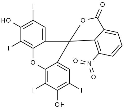 3',6'-dihydroxy-2',4',5',7'-tetraiodo-7-nitro-3H-spiro[isobenzofuran-1,9'-xanthen]-3-one|