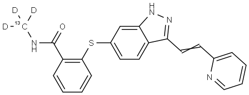 Axitinib-13C-d3 Struktur