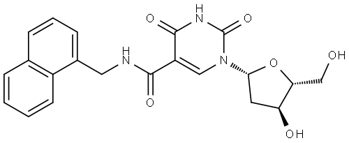 α-[(1-Naphthalenylmethyl)amino]-α-oxothymidine Struktur