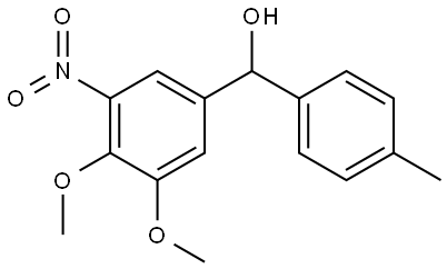 [3-[HYDROXY(OXIDO)AMINO]-4,5-DIMETHOXYPHENYL](4-METHYLPHENYL)METHANOL Struktur