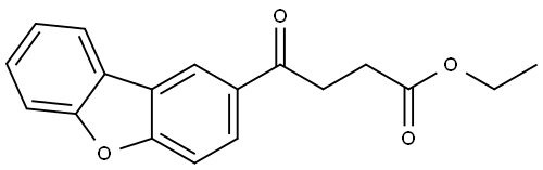 ethyl 4-dibenzo[b,d]furan-2-yl-4-oxobutanoate Struktur