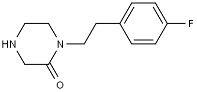 2-Piperazinone, 1-[2-(4-fluorophenyl)ethyl]- Struktur