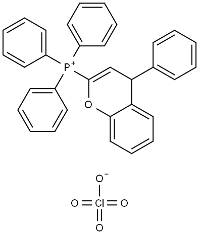 TRIPHENYL(4-PHENYL-4H-CHROMEN-2-YL)PHOSPHONIUM PERCHLORATE Struktur