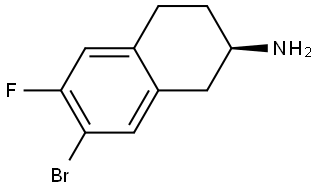 (R)-7-Bromo-6-fluoro-1,2,3,4-tetrahydro-2-naphthalenamine Struktur