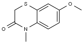 7-METHOXY-4-METHYL-2H-1,4-BENZOTHIAZIN-3(4H)-ONE Struktur