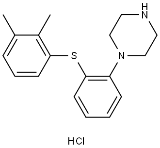 4-Desmethyl 3-Methyl Vortioxetine Hydrochloride Struktur