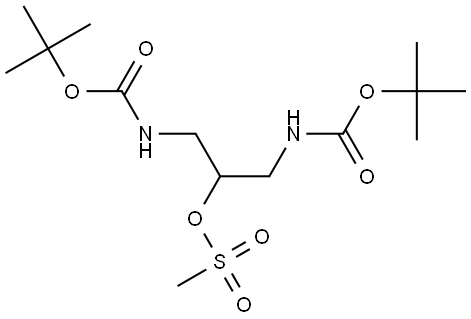 Carbamic acid, N,N'-[2-[(methylsulfonyl)oxy]-1,3-propanediyl]bis-, C,C'-bis(1,1-dimethylethyl) ester