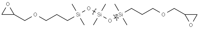 POLY(DIMETHYLSILOXANE), DIGLYCIDYL ETHER TERMINATED Struktur