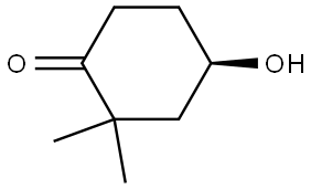 (R)-4-hydroxy-2,2-dimethylcyclohexan-1-one Structure