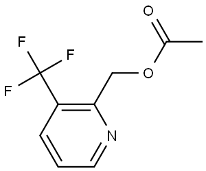 2-Pyridinemethanol, 3-(trifluoromethyl)-, 2-acetate Struktur