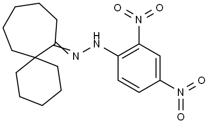 (7E)-SPIRO[5.6]DODECAN-7-ONE (2,4-DINITROPHENYL)HYDRAZONE Struktur