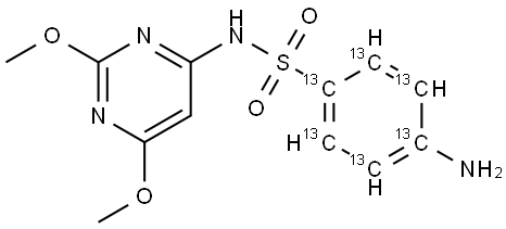 SulfadiMethoxine-13C6|磺胺二甲氧嘧啶-13C6