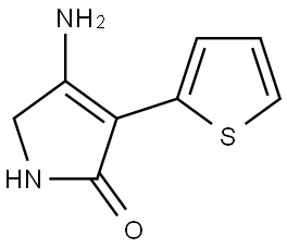 4-amino-3-thiophen-2-yl-1,5-dihydropyrrol-2-one Struktur