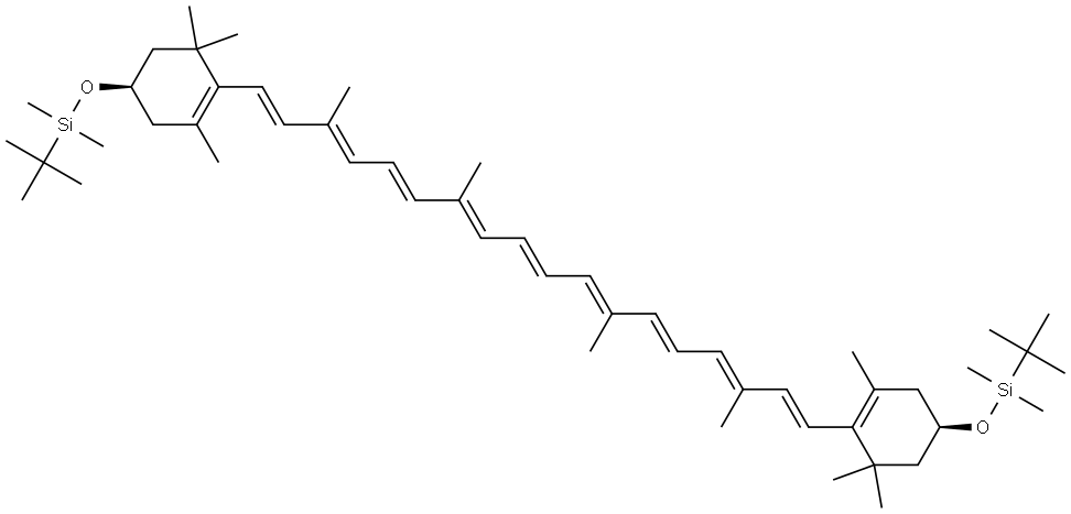 β,β-Carotene, 3,3'-bis[[(1,1-dimethylethyl)dimethylsilyl]oxy]-, (3R,3'R)-