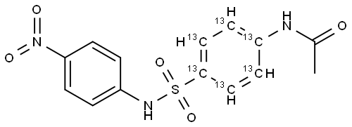 Sulfanitran-13C6 Struktur