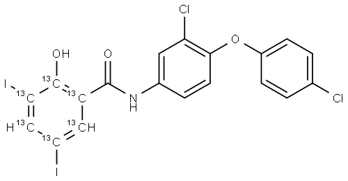 Rafoxanide-13C6