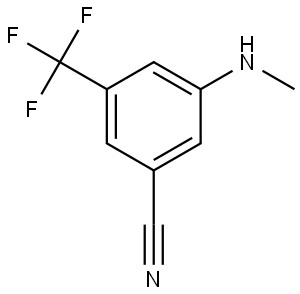 Benzonitrile, 3-(methylamino)-5-(trifluoromethyl)- Struktur