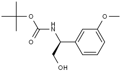 tert-Butyl (S)-(2-hydroxy-1-(3-methoxyphenyl)ethyl)carbamate Struktur