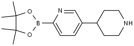 5-(Piperidin-4-yl)pyridine-2-boronic acid pinacol ester Struktur