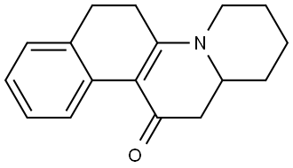 1,2,3,4,6,7,13,13a-octahydro-12H-benzo[f]pyrido[1,2-a]quinolin-12-one Struktur