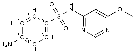 SulfaMonoMethoxine-13C6 hydrate (see Data Sheet)