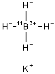 Potassium borohyride 11B Struktur