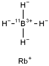 Rubidium borohydride 11B Struktur