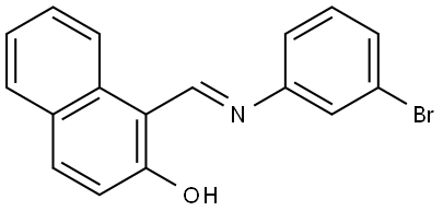 1-((3-BROMO-PHENYLIMINO)-METHYL)-NAPHTHALEN-2-OL Struktur