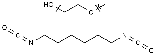 Poly(oxy-1,2-ethanediyl), .alpha.-methyl-.omega.-hydroxy-, polymer with 1,6-diisocyanatohexane, block Struktur