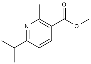 methyl 2-methyl-6-(isopropyl)nicotinate Struktur