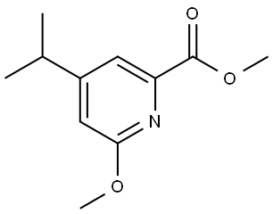 methyl 4-isopropyl-6-methoxypicolinate Struktur