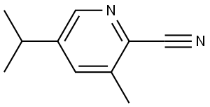 5-isopropyl-3-methylpicolinonitrile Struktur