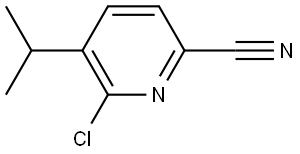 6-chloro-5-isopropylpicolinonitrile Struktur