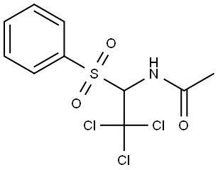 N-(2,2,2-TRICHLORO-1-(PHENYLSULFONYL)ETHYL)ACETAMIDE Struktur